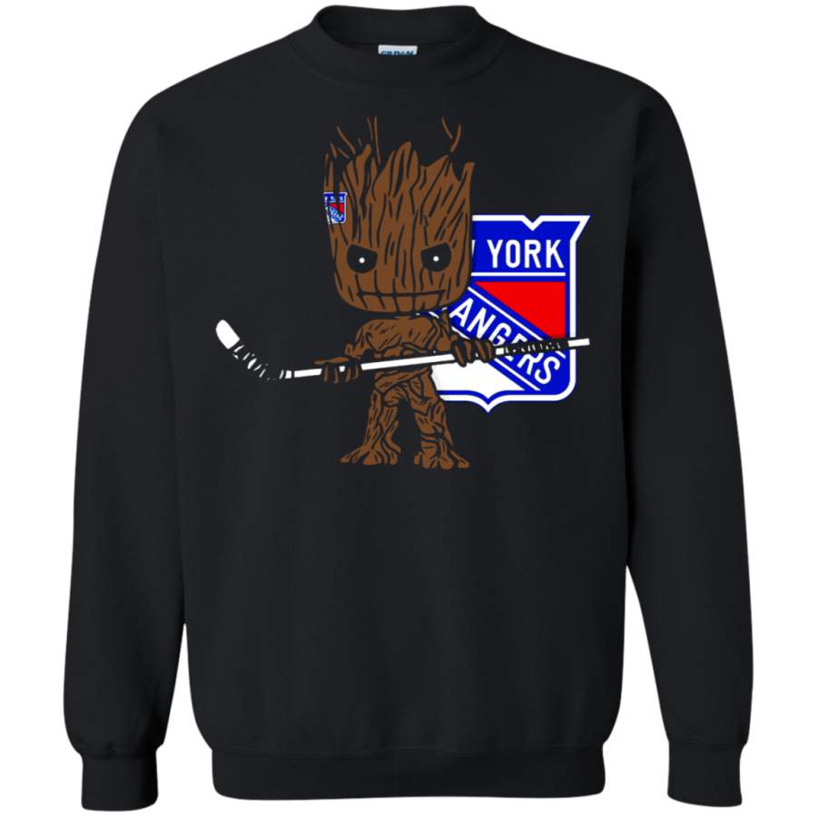 AGR Groot I Am Ice Hockey Player Team New York Rangers Sweatshirt