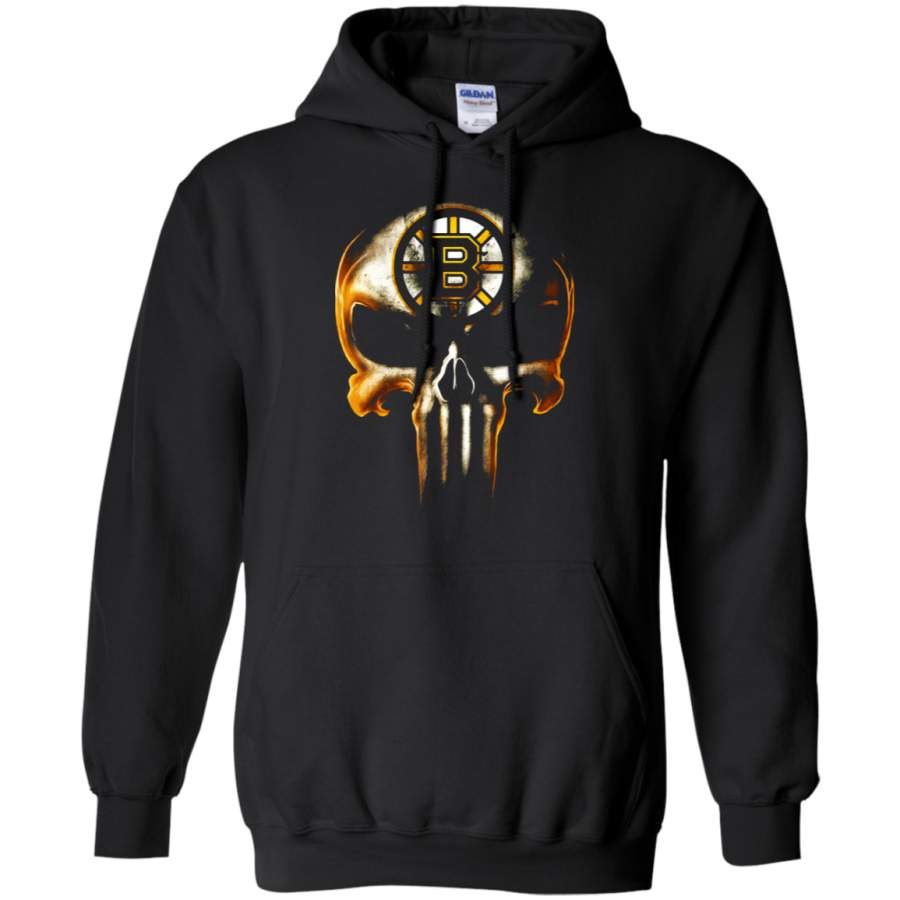 AGR Boston Bruins The Punisher Mashup Ice Hockey Hoodie