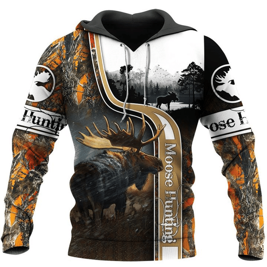 Moose Hunting Orange Camo 3D All Over Print | For Men & Women | Adult | Ho2490