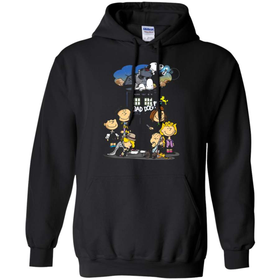 AGR Snoopy Bad Dog Doctor Who Mashup Hoodie