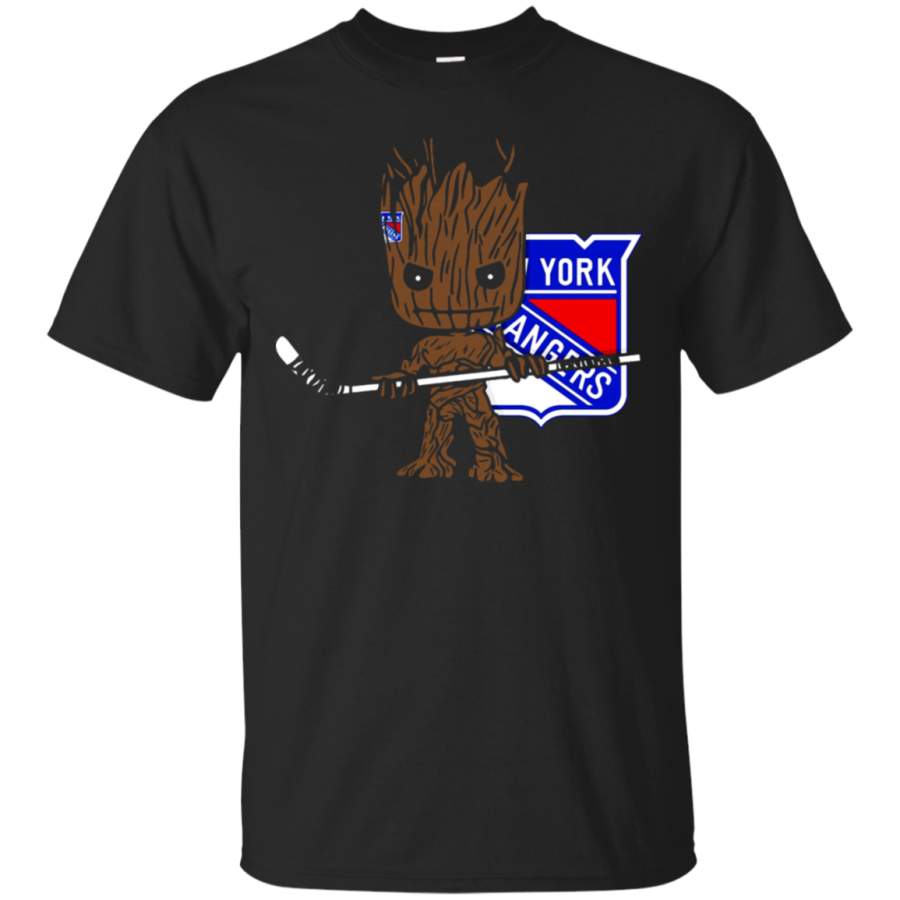 AGR Groot I Am Ice Hockey Player Team New York Rangers T-Shirt