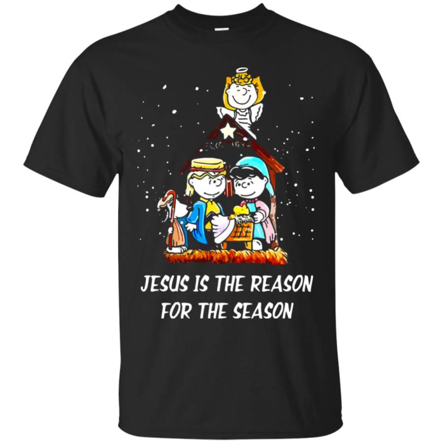 AGR Jesus Is The Reason For The Season Christmas Peanuts Snoopy T-Shirt