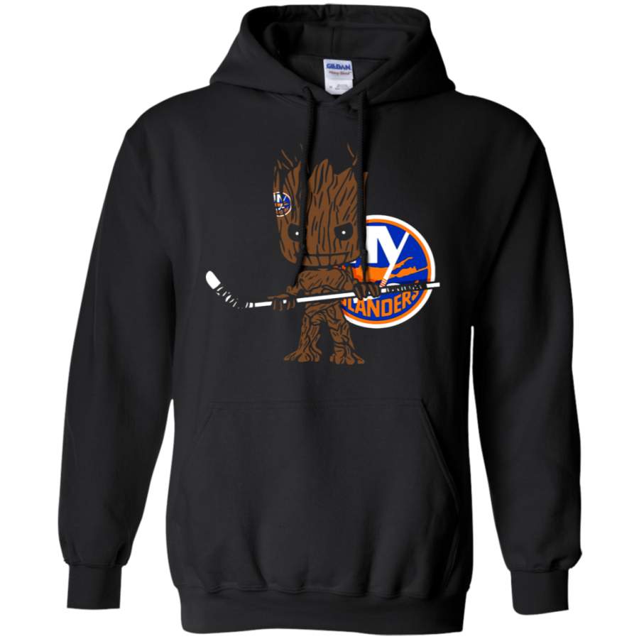 AGR Groot I Am Ice Hockey Player Team New York Islanders Hoodie