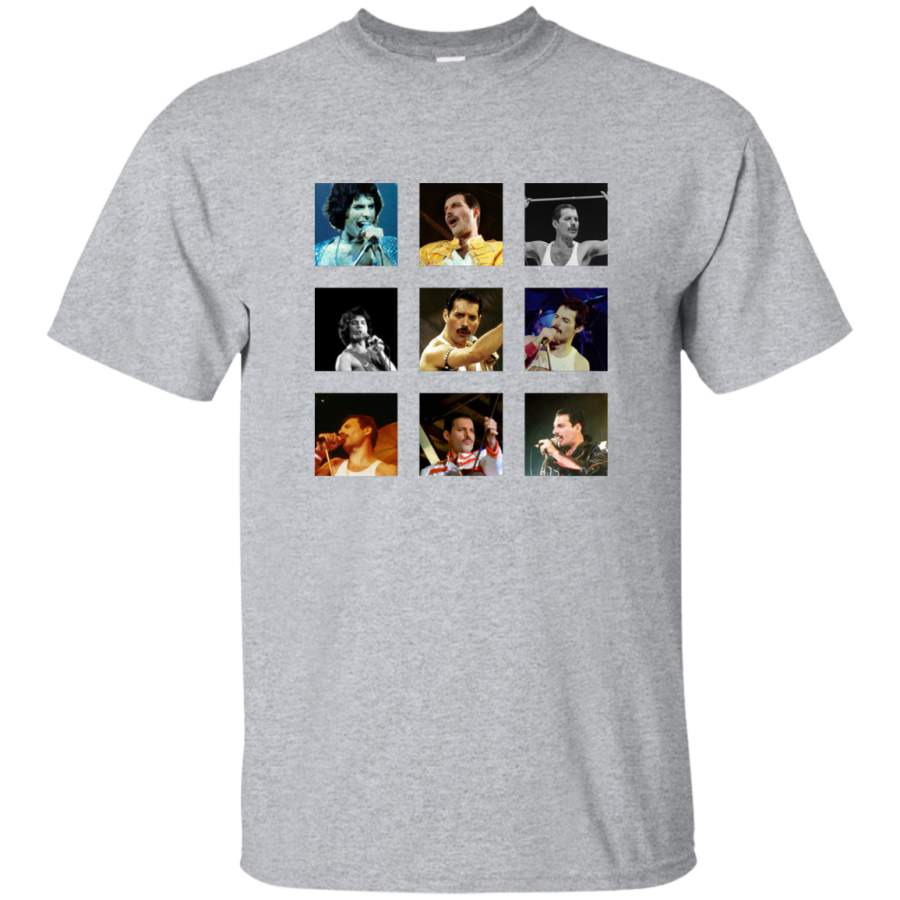 AGR Freddie Mercury Collage Mens Cotton T-Shirt