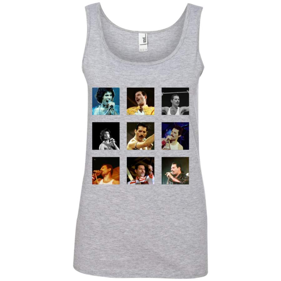 AGR Freddie Mercury Collage Ringspun Tank Top