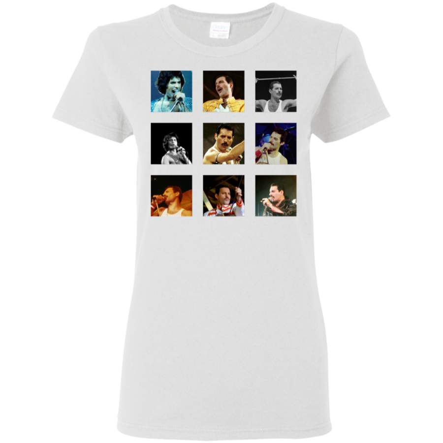 AGR Freddie Mercury Collage Womens T-Shirt