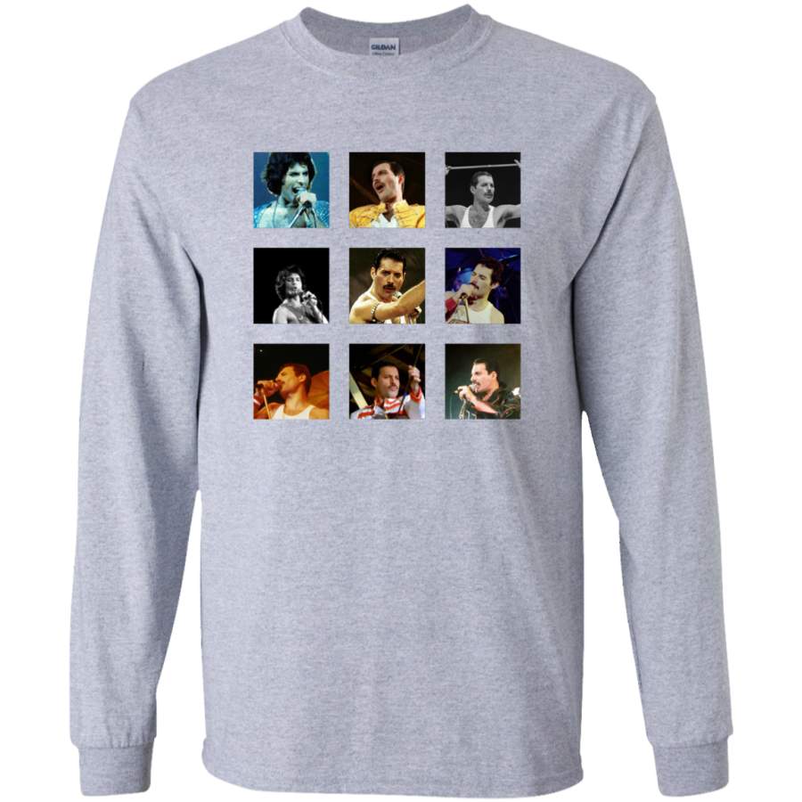 AGR Freddie Mercury Collage Long Sleeve T-Shirt