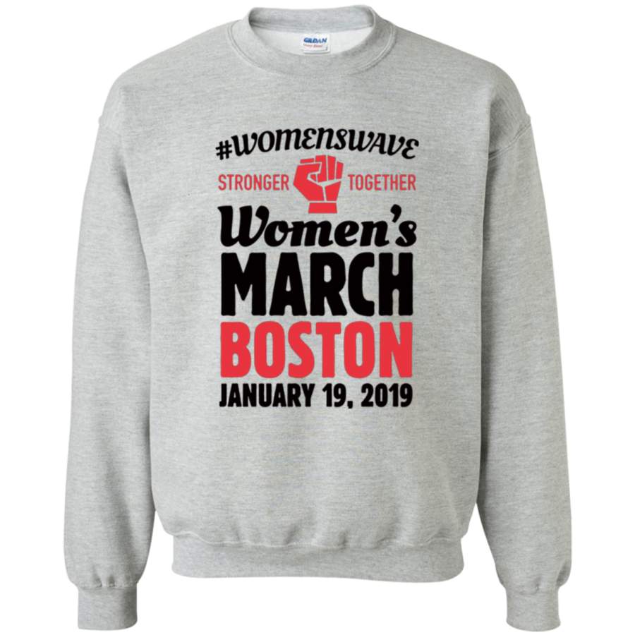 AGR Women’s March 2019 Boston 1 Crewneck Pullover Sweatshirt