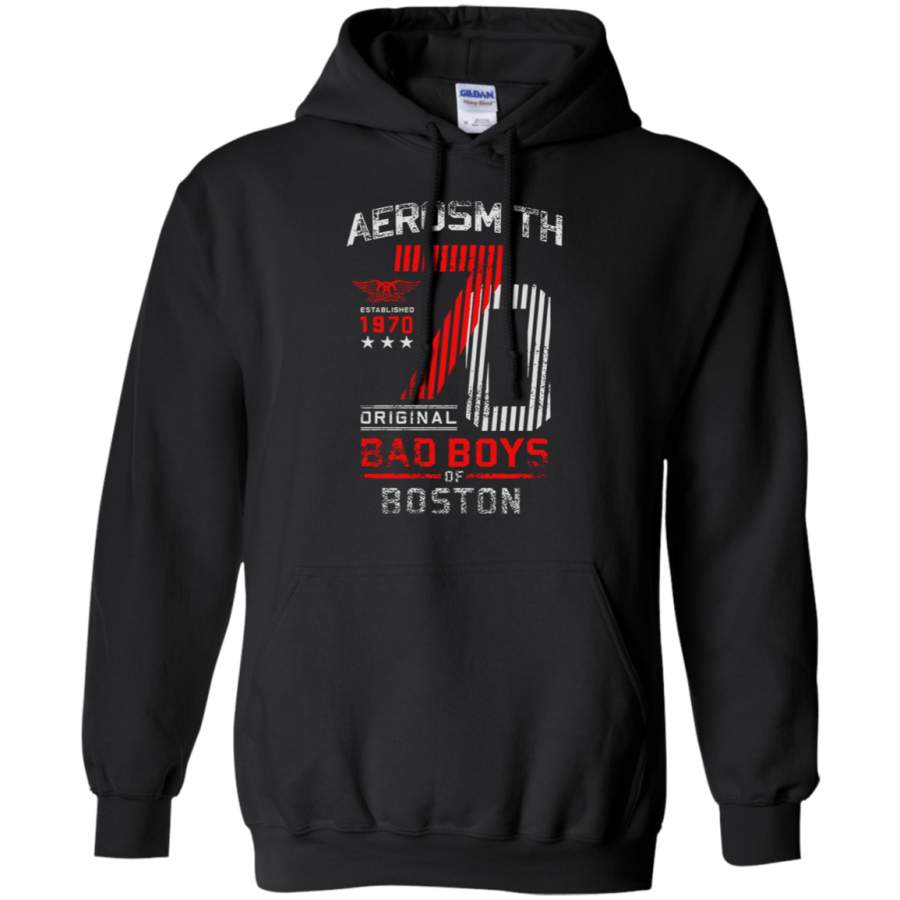 AGR Aerosmith Est 1970 Bad Boys of Boston Retro Tee Gildan Pullover Hoodie