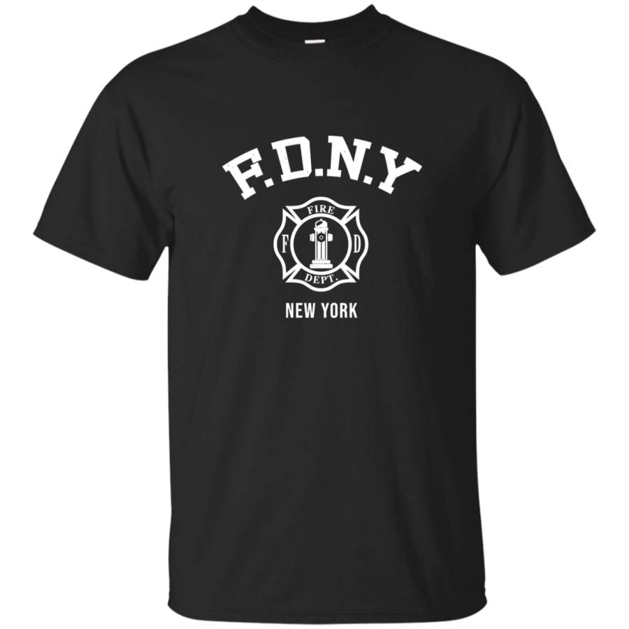 AGR FDNY Firefighter New York Fire Firefighters Mens Cotton T-Shirt