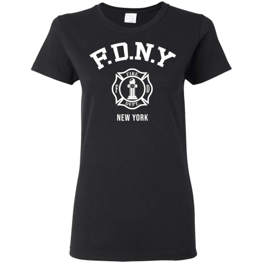 AGR FDNY Firefighter New York Fire Firefighters Womens T-Shirt