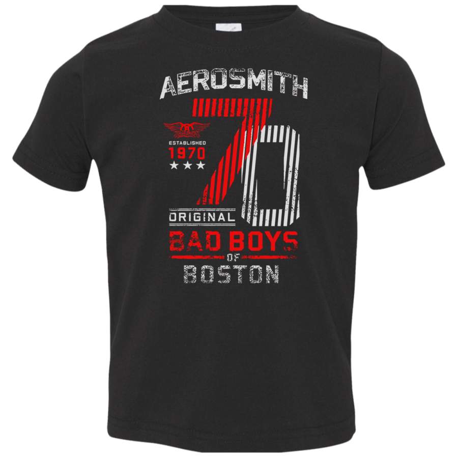 AGR Aerosmith Est 1970 Bad Boys of Boston Retro Tee Toddler Jersey T-Shirt