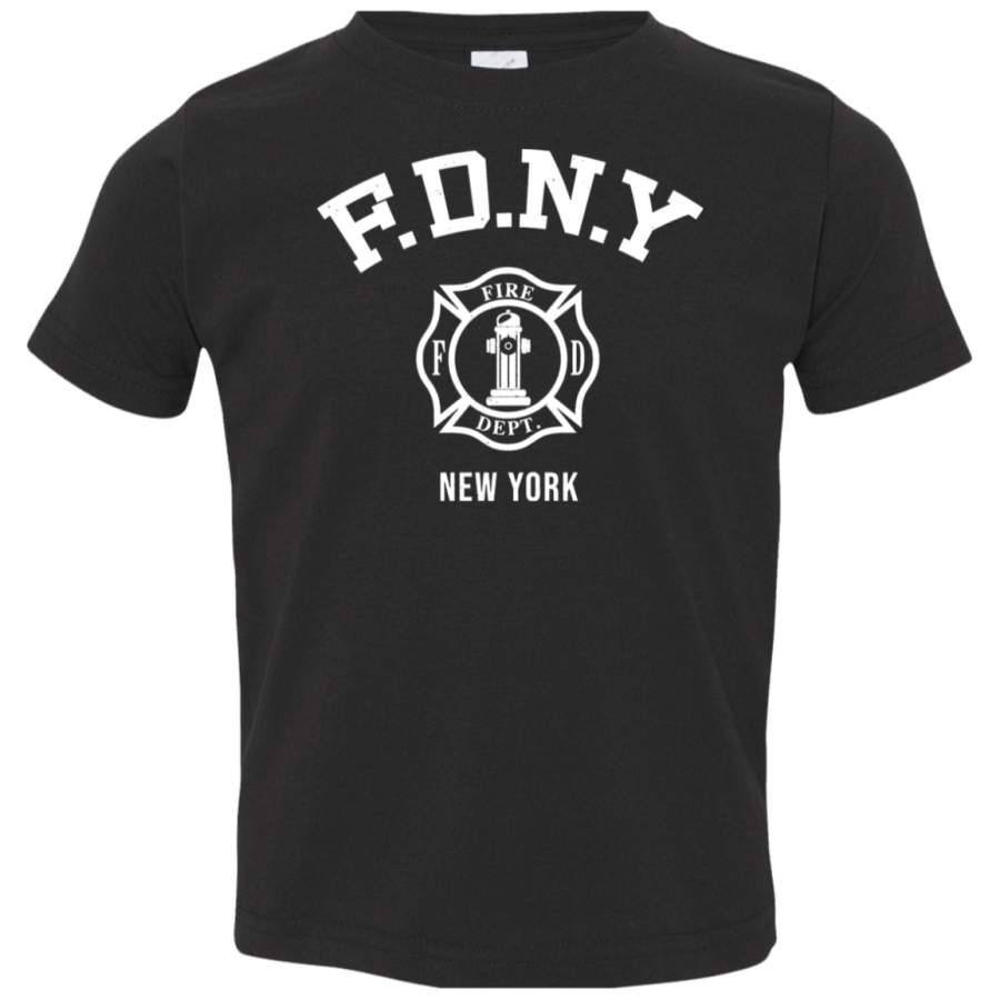 AGR FDNY Firefighter New York Fire Firefighters Toddler Jersey T-Shirt