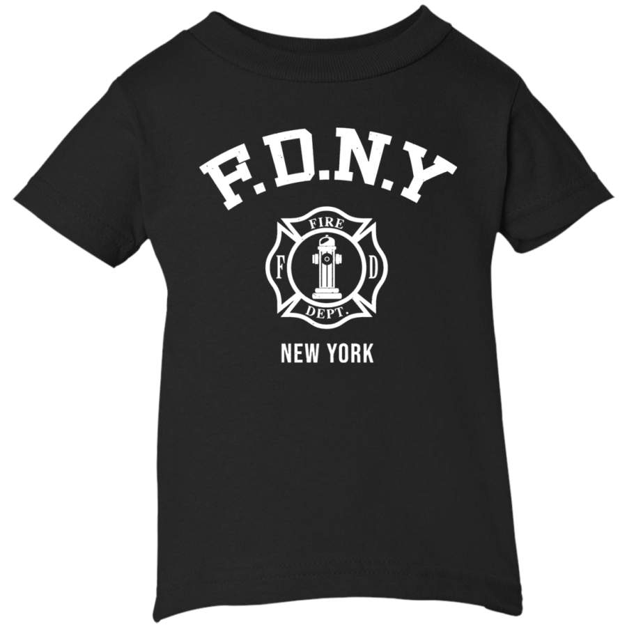 AGR FDNY Firefighter New York Fire Firefighters Infant Short Sleeve T-Shirt