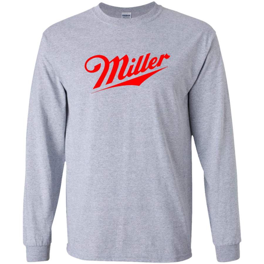 AGR Miller Beer Logo Long Sleeve T-Shirt