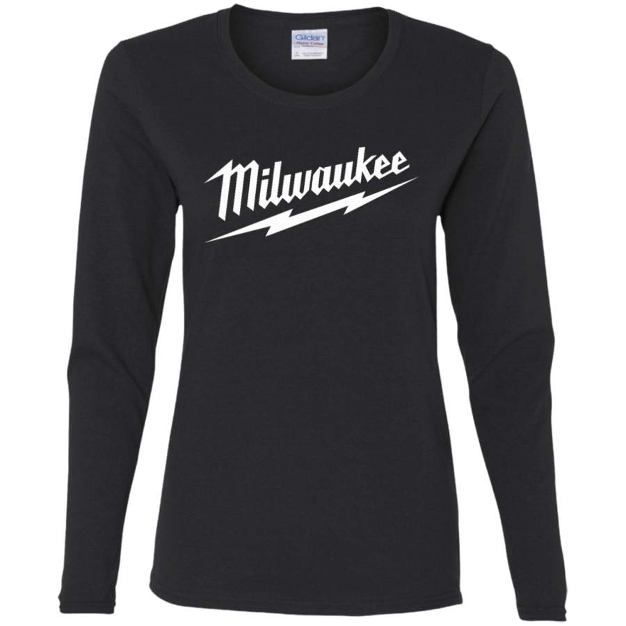 AGR Milwaukee Logo Ladies’ Cotton LS T-Shirt