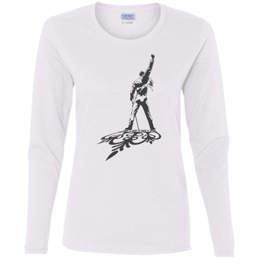 AGR Freddie Mercury Queen Ladies’ Cotton LS T-Shirt