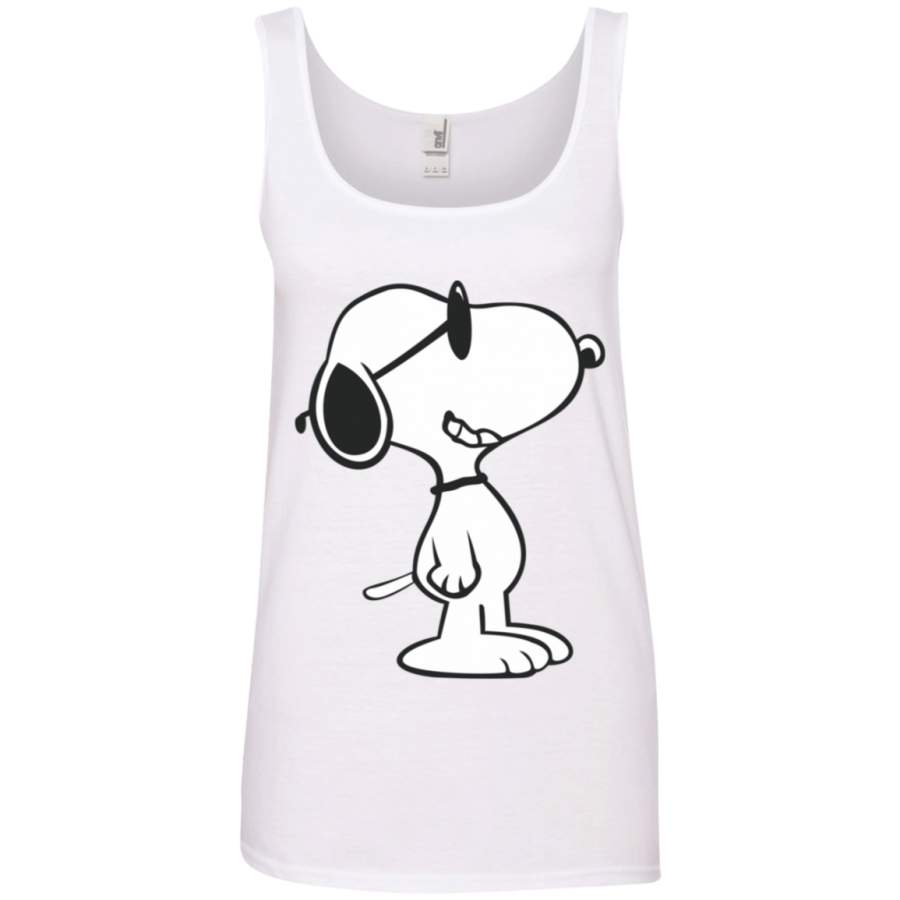 AGR Funny Snoopy Ringspun Tank Top