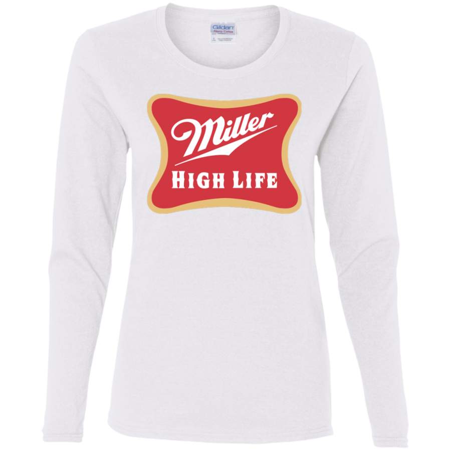 AGR MIller High Life Ladies’ Cotton LS T-Shirt