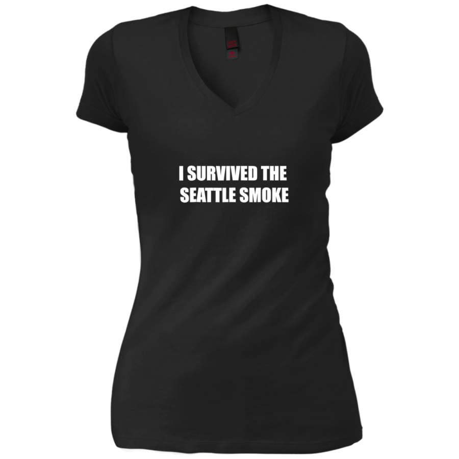 AGR I Survived the Seattle Smoke Ladies V-Neck