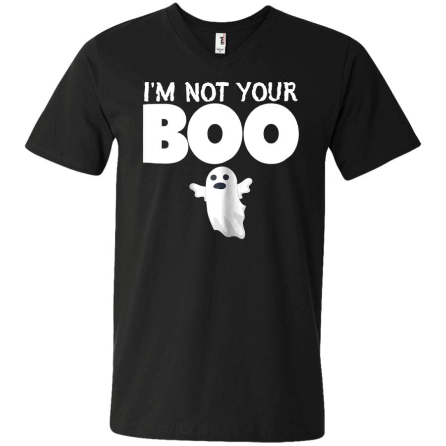 AGR I’m Not Your Boo Ghost Funny Halloween Unisex V-neck