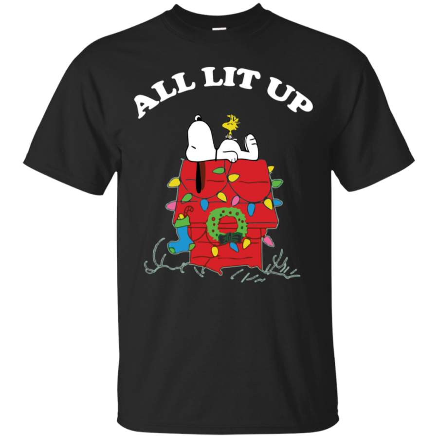 AGR Peanuts By Schulz Snoopy Christmas T-Shirt