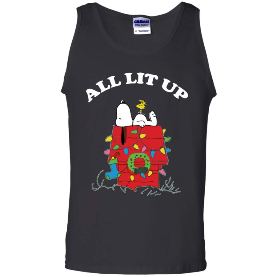 AGR Peanuts By Schulz Snoopy Christmas Unisex Tank Top