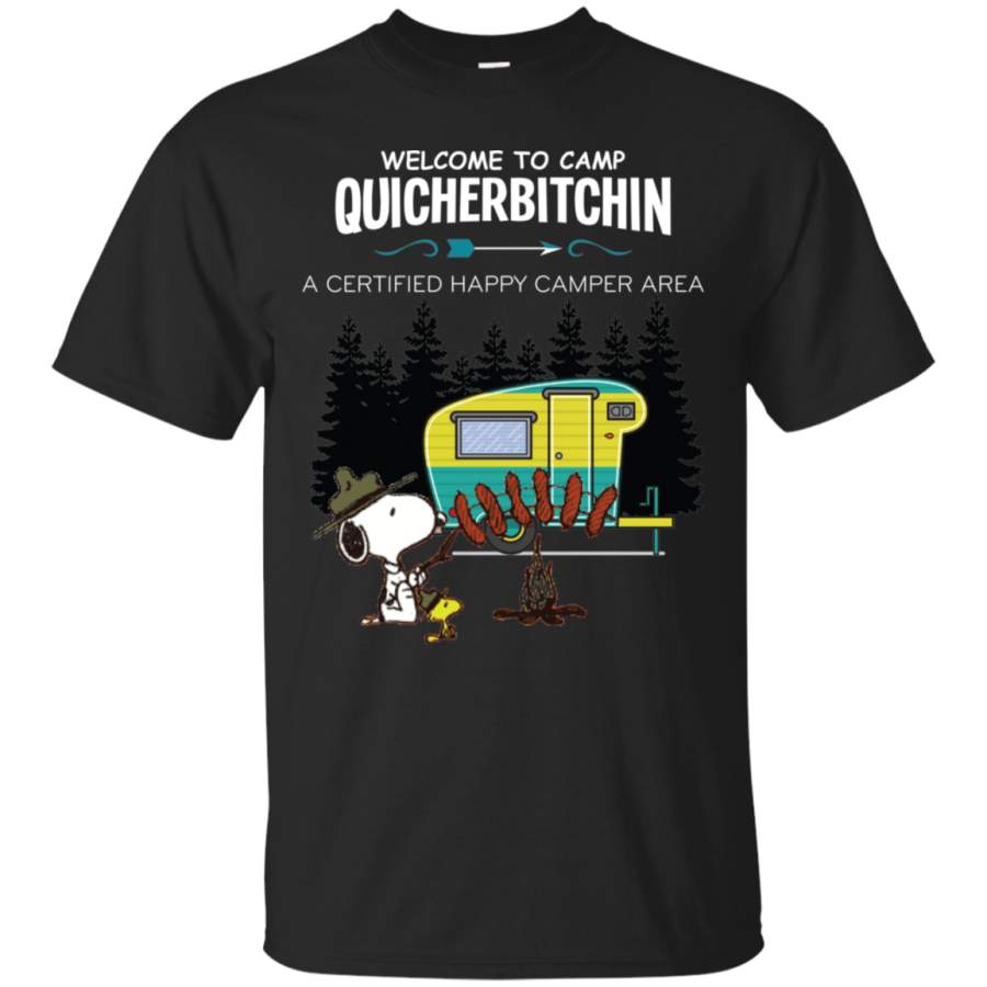 AGR Snoopy Welcome To Camp Quitcherbitchin T-Shirt