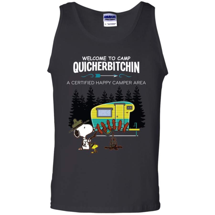 AGR Snoopy Welcome To Camp Quitcherbitchin Unisex Tank Top