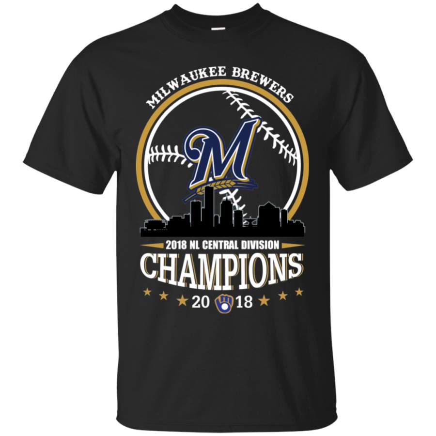 AGR Milwaukee Brewers 2018 NL central division Champions T-Shirt