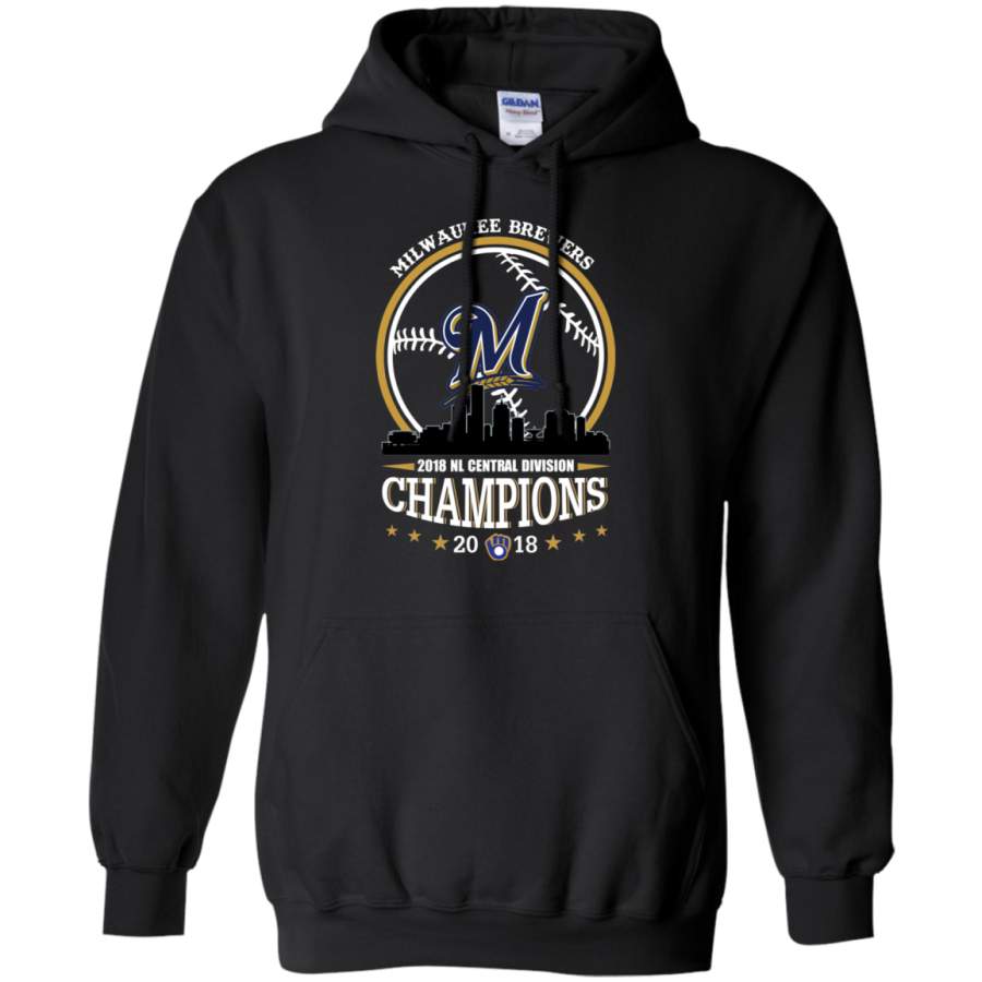 AGR Milwaukee Brewers 2018 NL central division Champions Hoodie