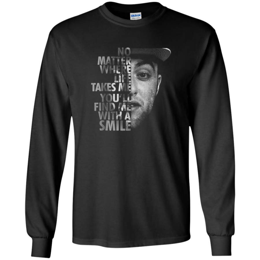 AGR Mac-Miller No matter where with a smile Long T-shirt