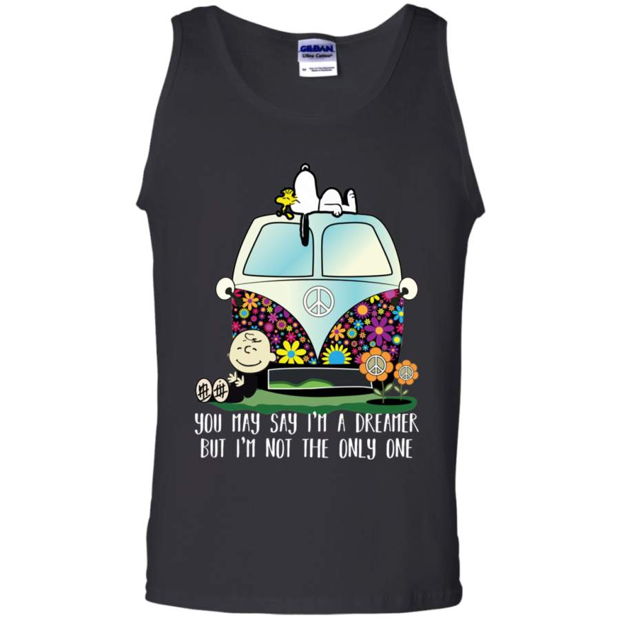 AGR Snoopy You may say I??m a Dreamer but I??m not the only one Unisex Tank Top