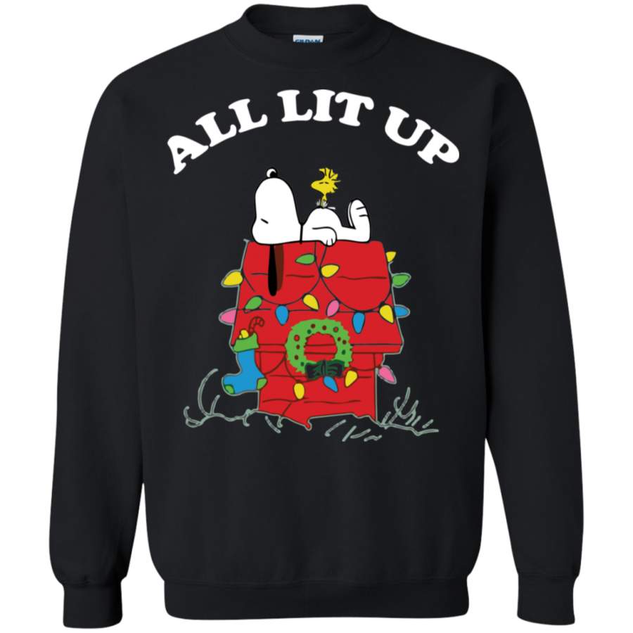 AGR Peanuts By Schulz Snoopy Christmas Sweatshirt