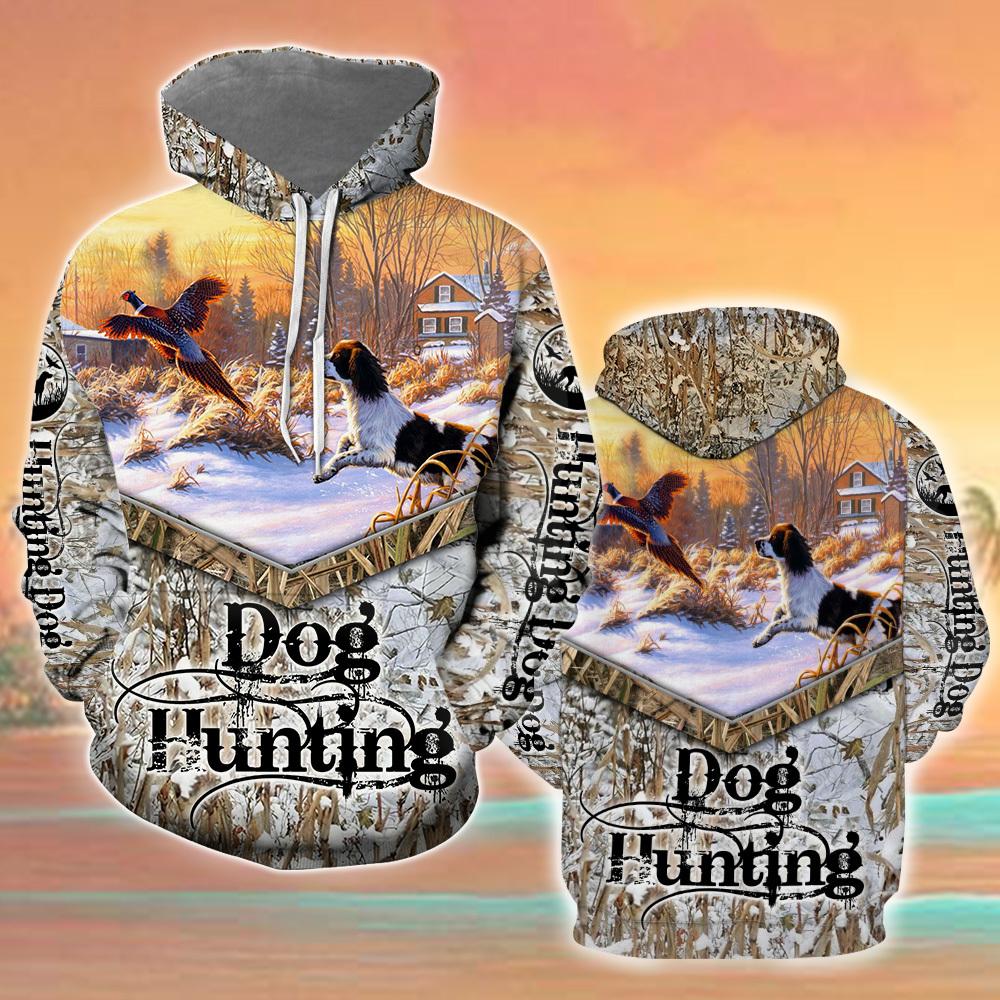 Dog Hunting On Winter 3D All Over Print | For Men & Women | Adult | Hp1104