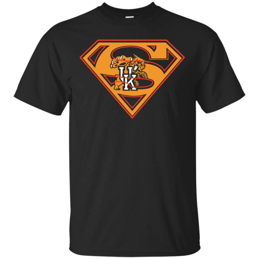 AGR Superman Kentucky Wildcats t shirt Cotton t shirt