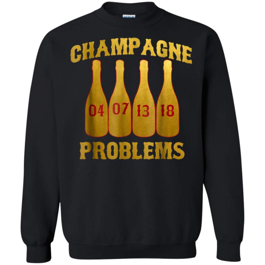 AGR Champagne Problems Boston Red Sox Baseball Fan Sweatshirt