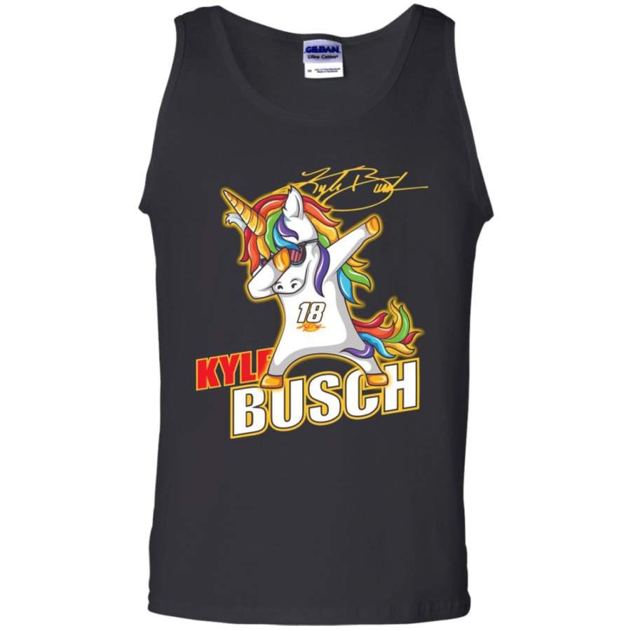 AGR Kyle Busch Unicorn Dabbing shirt Cotton Tank Top