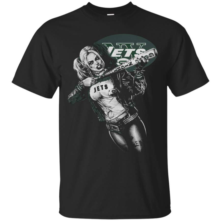 AGR New York Jets Harley Quinn fan Cotton T Shirt