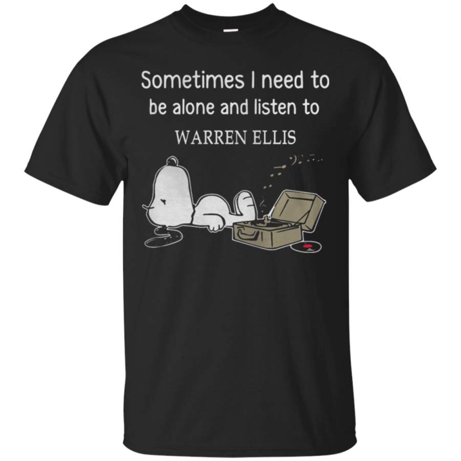 AGR Sometimes I Need To Be Alone Snoopy Sweat T shirt