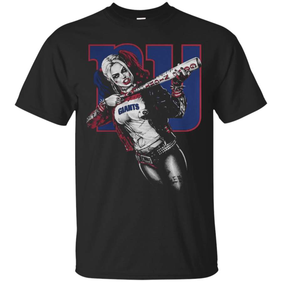 AGR New York Giants Harley Quinn fan Cotton T Shirt