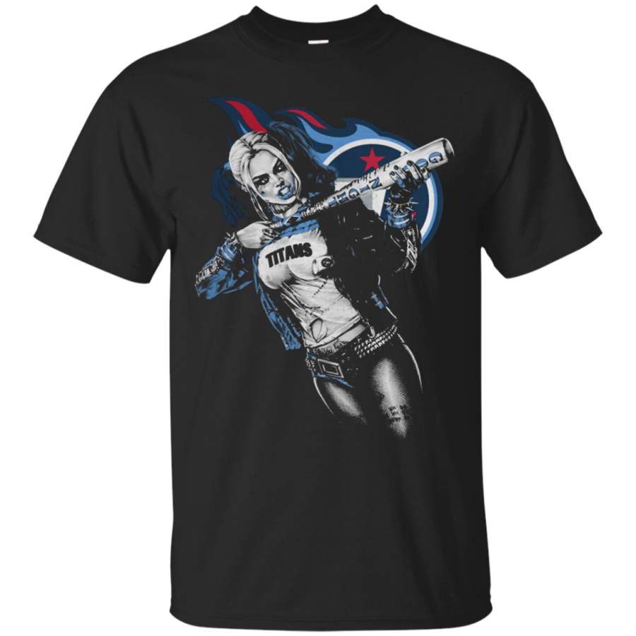 AGR Tennessee Titans Harley Quinn fan Cotton T Shirt