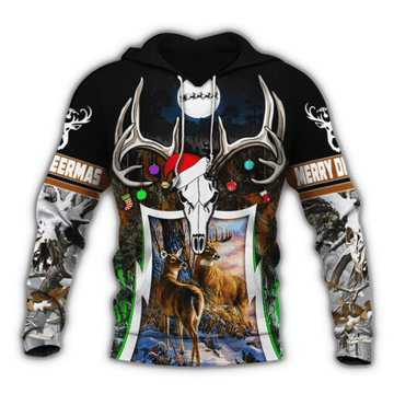 Christmas Deer Hunting 3D All Over Print | For Men & Women | Adult | Ho2839