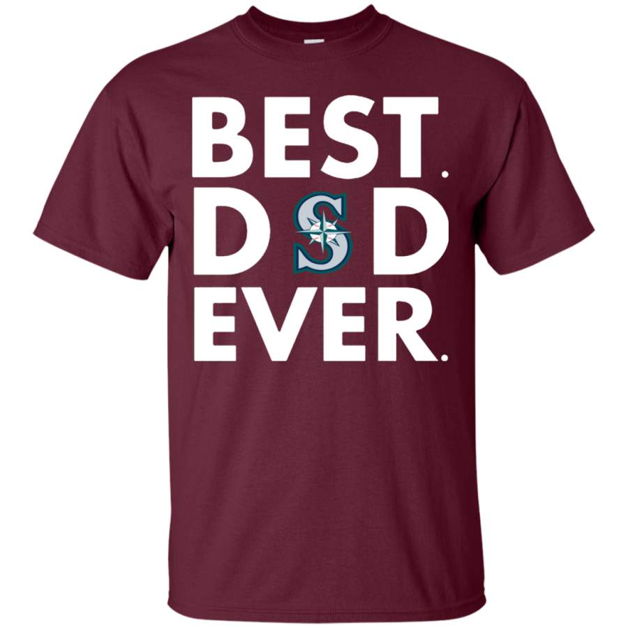 AGR Discover Cool Father’s Day Seattle Mariners Best Dad Ever Shirt-Father’s Day Shirt