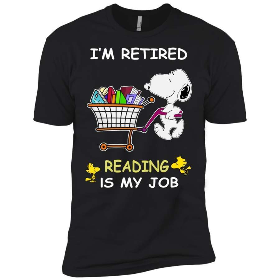 AGR Snoopy I’m Retired Reading Is My Job Shirt Premium