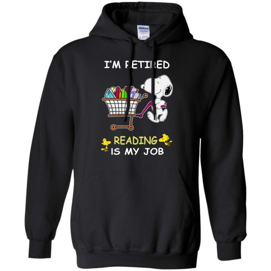 AGR Snoopy I’m Retired Reading Is My Job Shirt Hoodie