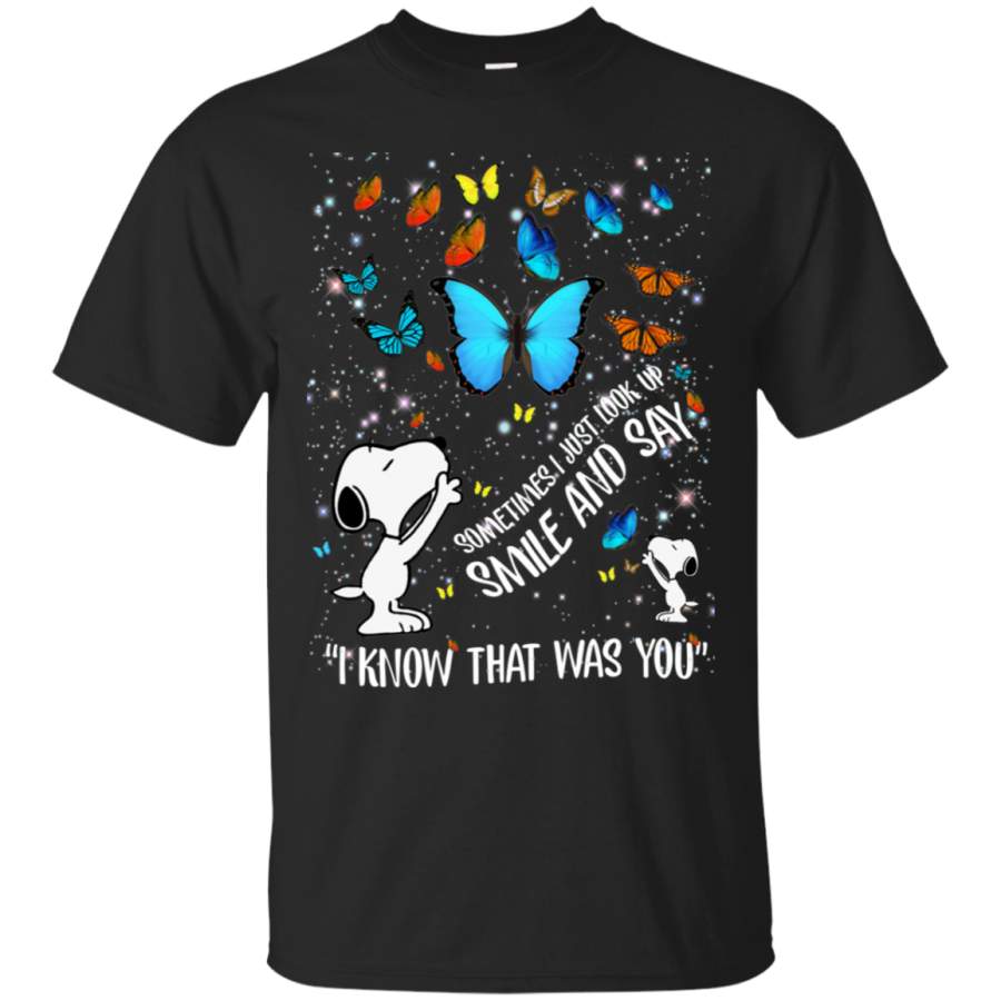 AGR Snoopy I Know That Was You Butterfly T-Shirt