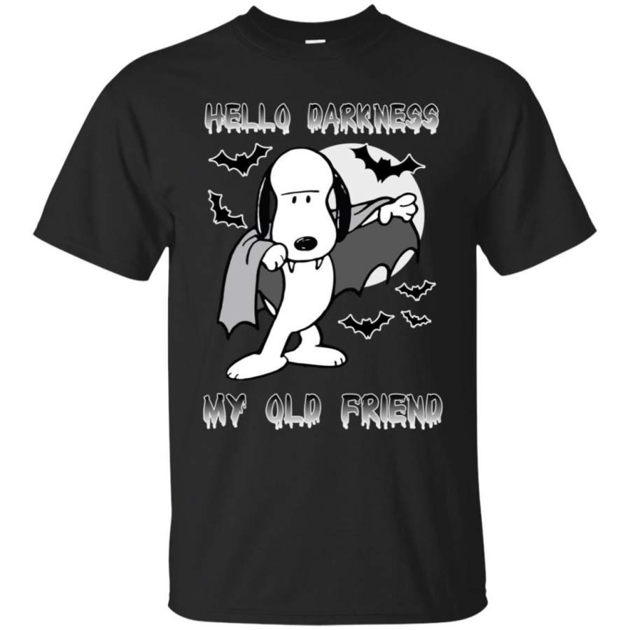 AGR Hello Darkness My Old Friend The Sound Of Silence Snoopy Dracula Shirt