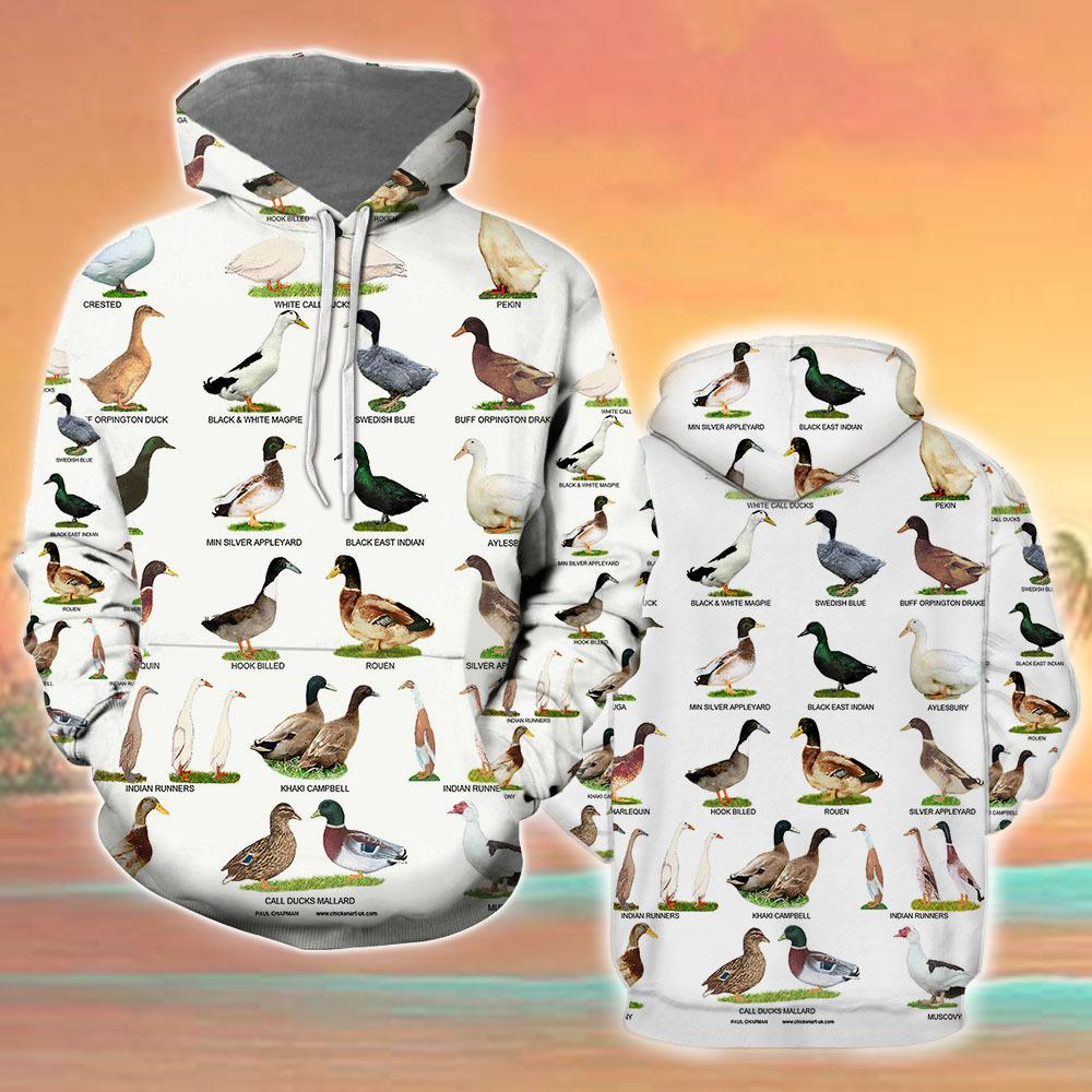 Breeds Of Ducks Hunting 3D All Over Print | For Men & Women | Adult | Hp1107