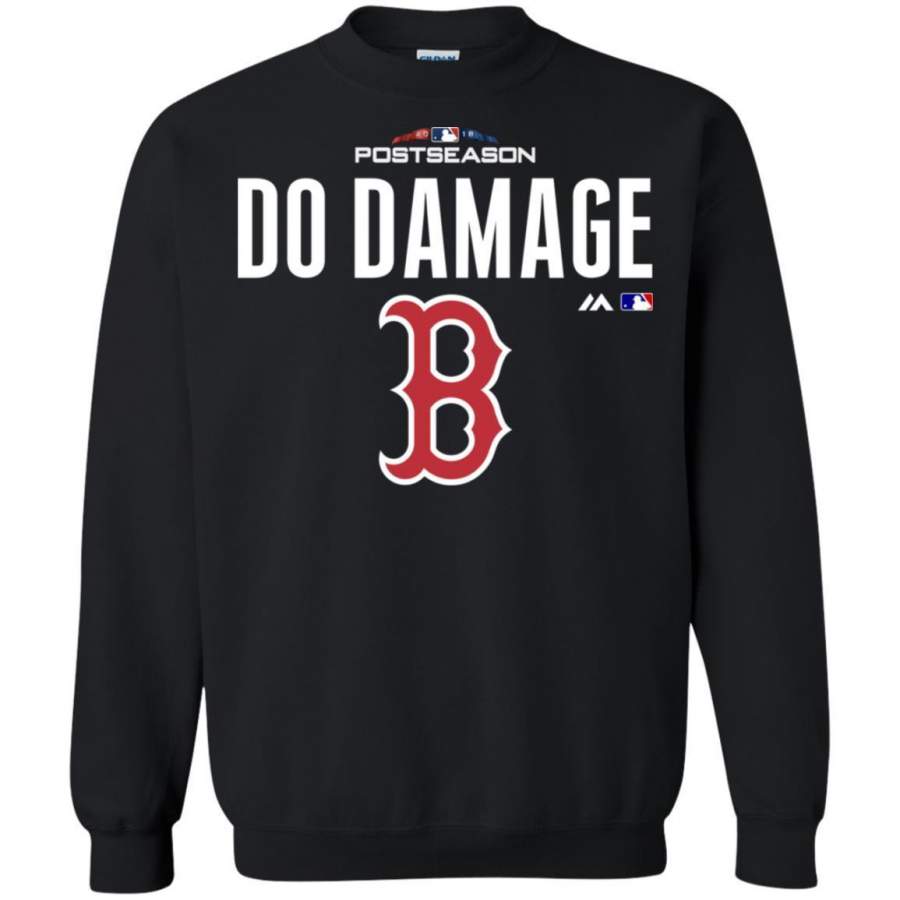 AGR Boston red sox do damage shirt G180 Gildan Crewneck Pullover Sweatshirt 8 oz.